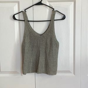 Knitted sweater tank top